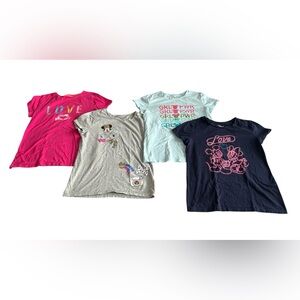 Girls Disney Spotted Zebra Love Mickey Shirt Lot of 4